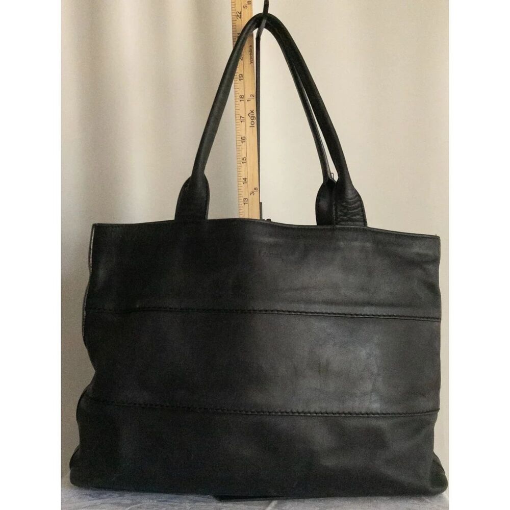 "Isanti" Deep black Genuine Leather Bag | Sz OS - Picture 3 of 9